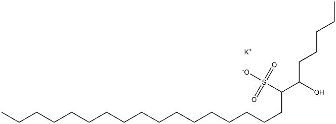 6-Hydroxytetracosane-7-sulfonic acid potassium salt Struktur