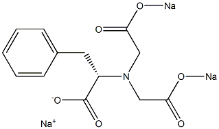 N,N-Bis(sodiooxycarbonylmethyl)phenylalanine sodium salt Struktur