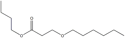 3-Hexyloxypropionic acid butyl ester Struktur