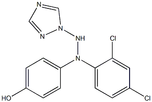 1-(1H-1,2,4-Triazol-1-yl)-2-[4-hydroxyphenyl]-2-(2,4-dichlorophenyl)hydrazine Struktur