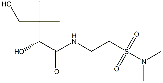 [R,(+)]-N-[2-(Dimethylsulfamoyl)ethyl]-2,4-dihydroxy-3,3-dimethylbutyramide Struktur