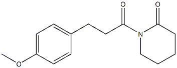 1-[3-(4-Methoxyphenyl)propionyl]piperidin-2-one Struktur