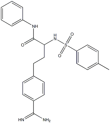 4-[3-(4-Methylphenylsulfonylamino)-4-oxo-4-(phenylamino)butyl]benzamidine Struktur