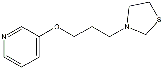 3-[3-(3-Thiazolidinyl)propoxy]pyridine Struktur