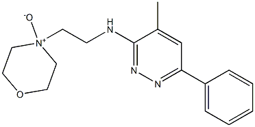 4-[2-[(4-Methyl-6-phenylpyridazin-3-yl)amino]ethyl]morpholine 4-oxide Struktur