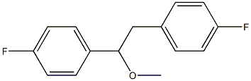 1,2-Bis(4-fluorophenyl)-1-methoxyethane Struktur