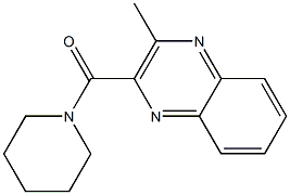 2-(Piperidinocarbonyl)-3-methylquinoxaline Struktur