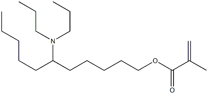 Methacrylic acid 6-(dipropylamino)undecyl ester Struktur