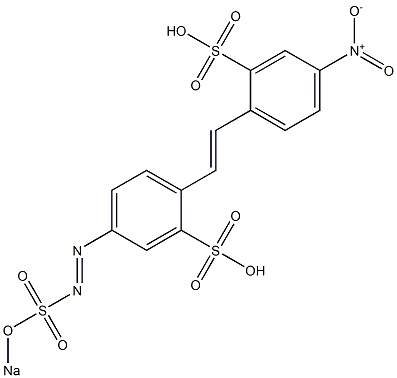 4-Nitro-4'-(sodiosulfoazo)-2,2'-stilbenedisulfonic acid Struktur