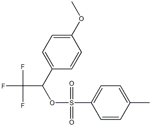 4-Methylbenzenesulfonic acid 2,2,2-trifluoro-1-(4-methoxyphenyl)ethyl ester Struktur