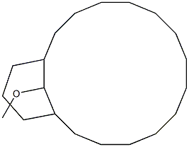 19-Methoxybicyclo[13.3.1]nonadecane Struktur