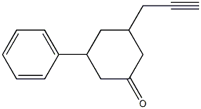 3-Phenyl-5-(2-propynyl)cyclohexanone Struktur