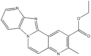 3-Methyl-4,6a,10,11-tetraaza-6aH-benzo[a]fluorene-2-carboxylic acid ethyl ester Struktur