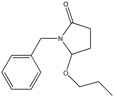 5-Propoxy-1-[benzyl]pyrrolidin-2-one Struktur