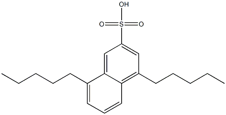 4,8-Dipentyl-2-naphthalenesulfonic acid Struktur