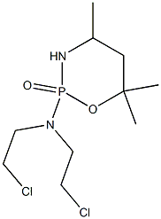 Tetrahydro-2-[bis(2-chloroethyl)amino]-4,6,6-trimethyl-2H-1,3,2-oxazaphosphorine 2-oxide Struktur