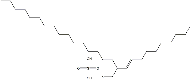 Sulfuric acid 2-(1-decenyl)octadecyl=potassium ester salt Struktur