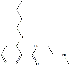 2-Butoxy-N-[2-(ethylamino)ethyl]-3-pyridinecarboxamide Struktur