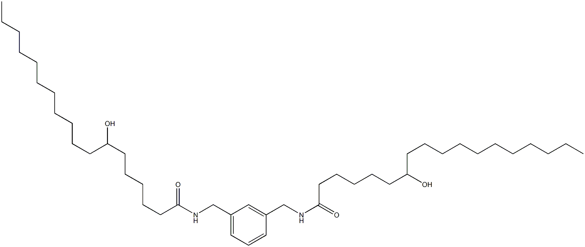 N,N'-(1,3-Phenylenebismethylene)bis(7-hydroxystearamide) Struktur