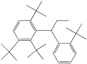 1-(2,3,6-Tri-tert-butylphenyl)-1-(2-tert-butylphenyl)propane Struktur