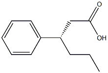 (S)-3-Phenylhexanoic acid Struktur