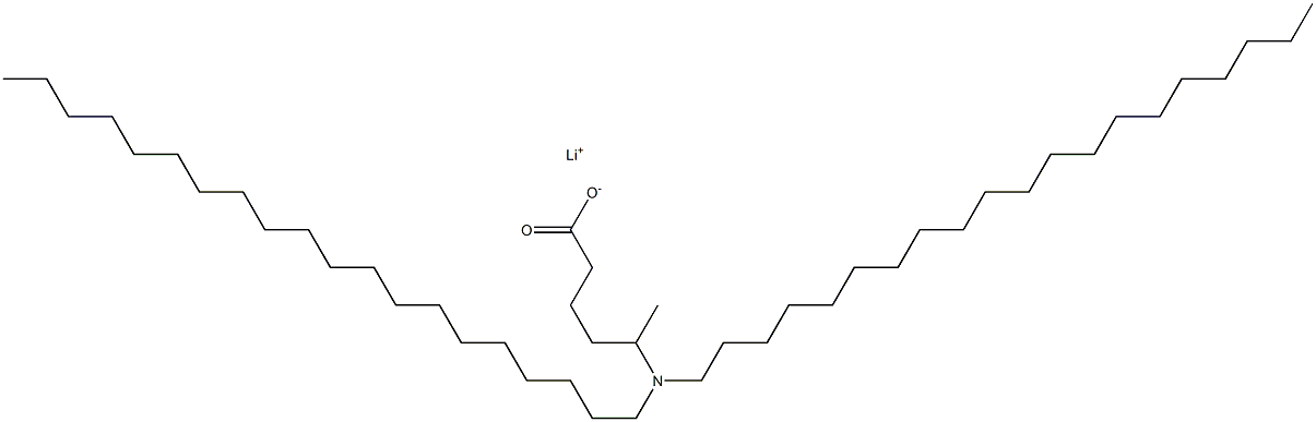 5-(Diicosylamino)hexanoic acid lithium salt Struktur