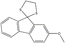 2-Methoxyspiro[9H-fluorene-9,2'-[1,3]dithiolane] Struktur