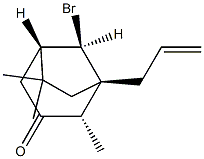 (1S,2S,5S,8R)-8-Bromo-2,6,6-trimethyl-1-(2-propenyl)bicyclo[3.2.1]octan-3-one Struktur