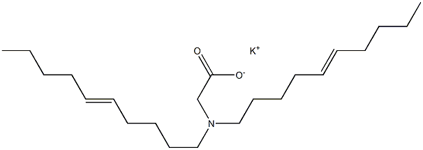 N,N-Di(5-decenyl)aminoacetic acid potassium salt Struktur