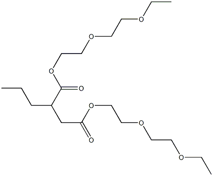 Propylsuccinic acid bis[2-(2-ethoxyethoxy)ethyl] ester Struktur