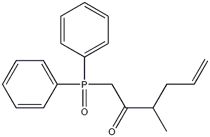 Diphenyl(3-methyl-2-oxo-5-hexenyl)phosphine oxide Struktur