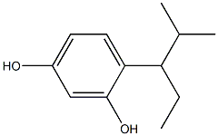 3-(2,4-Dihydroxyphenyl)-4-methylpentane Struktur