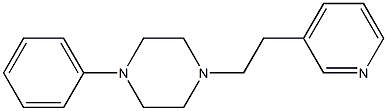 1-Phenyl-4-[2-(3-pyridyl)ethyl]piperazine Struktur