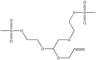 4-(2-Propenyloxy)-3,6-dioxaoctane-1,8-diol dimethanesulfonate Struktur