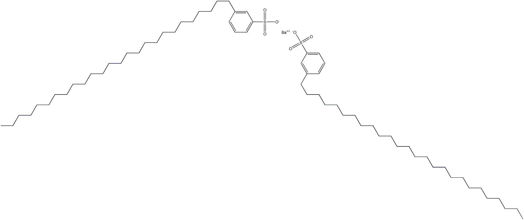 Bis(3-hexacosylbenzenesulfonic acid)barium salt Struktur