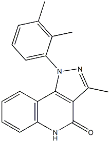 1-(2,3-Dimethylphenyl)-3-methyl-1H-pyrazolo[4,3-c]quinolin-4(5H)-one Struktur