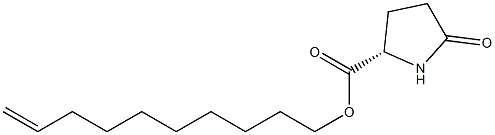 (S)-5-Oxopyrrolidine-2-carboxylic acid 9-decenyl ester Struktur