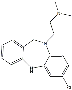 10,11-Dihydro-7-chloro-10-[2-(dimethylamino)ethyl]-5H-dibenzo[b,e][1,4]diazepine Struktur