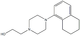 4-(5,6,7,8-Tetrahydronaphthalen-1-yl)-1-piperazineethanol Struktur