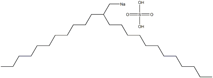 Sulfuric acid 2-undecyltetradecyl=sodium salt Struktur