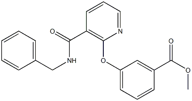 N-Benzyl-2-(3-methoxycarbonylphenoxy)nicotinamide Struktur