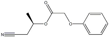 Phenoxyacetic acid (R)-1-(cyanomethyl)ethyl ester Struktur