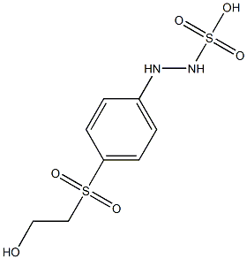 2-[p-(2-Hydroxyethylsulfonyl)phenyl]hydrazinesulfonic acid Struktur