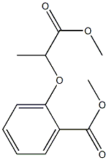 2-(2-Methoxycarbonylphenoxy)propanoic acid methyl ester Struktur