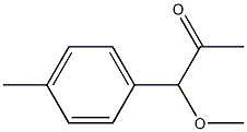 1-Methoxy-1-(4-methylphenyl)acetone Struktur