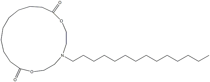 5-Tetradecyl-5-aza-2,8-dioxacyploheptadecane-1,9-dione Struktur