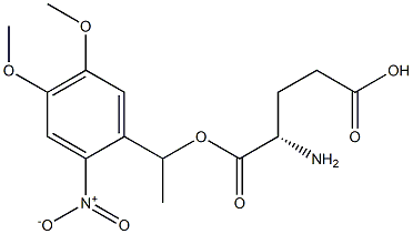 Glutamic acid 1-[1-(4,5-dimethoxy-2-nitrophenyl)ethyl] ester Struktur