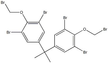 2,2-Bis[3,5-dibromo-4-(bromomethoxy)phenyl]propane Struktur