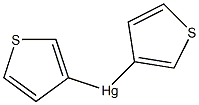 Di(3-thienyl)mercury(II) Struktur