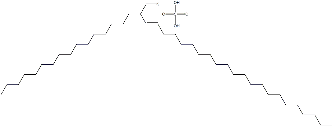 Sulfuric acid 2-hexadecyl-3-tetracosenyl=potassium ester salt Struktur